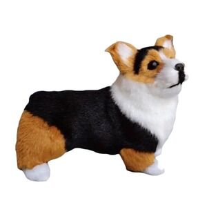 Corgi‎ Dog Puppy Plush Stuffed Animal Toy Realistic Tricolor Kids Gift Decor New